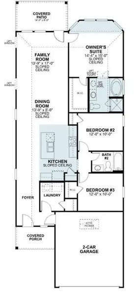 2D floor plan layout of this home in Summerview, Fulshear, TX (Image 4).