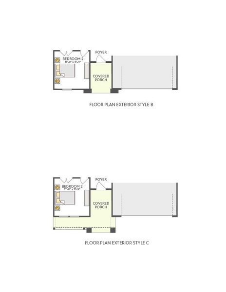 2D floor plan layout for the Clebourne by Tri Pointe Homes in Lagos Reserve, Manor, TX (Image 4).