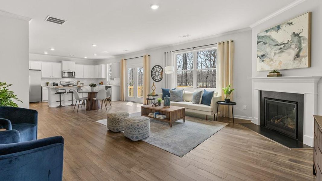 Furnished interior view inside a new home in Lost Creek, Dallas (Image 28).