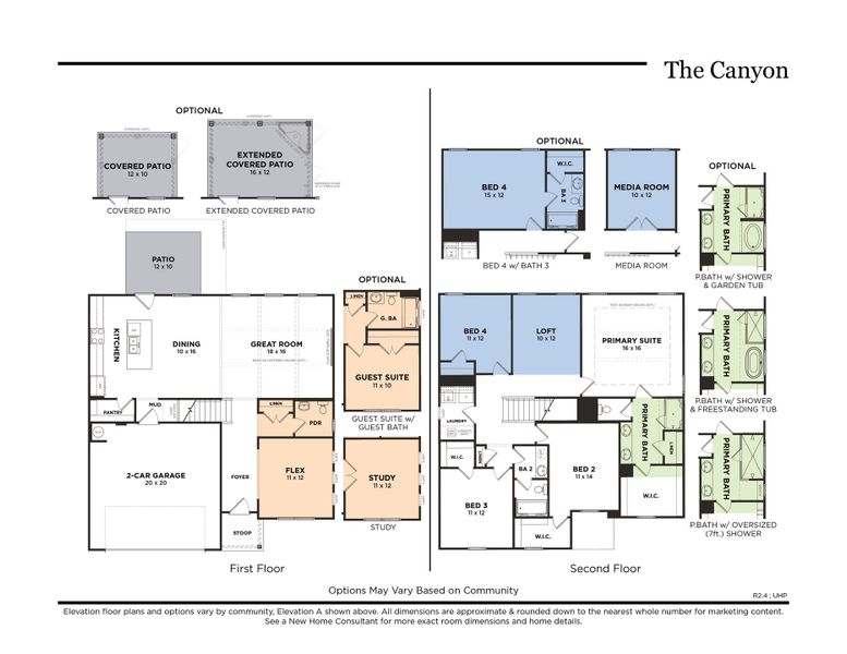 The Canyon with Opt. Gas Fireplace on Patio (R2.4)