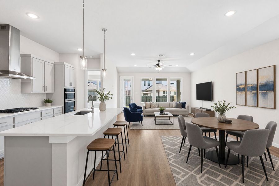 Furnished interior view inside a new home in Santa Rita Ranch, Liberty Hill (Image 6).
