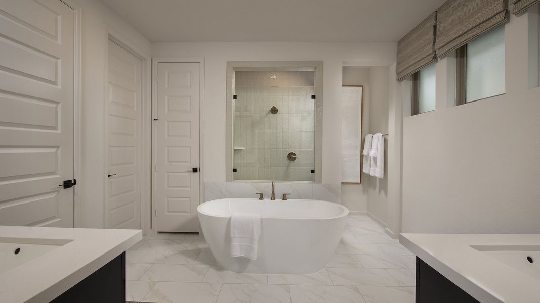 Furnished interior view inside a new home in Candela South 50', Richmond (Image 7).