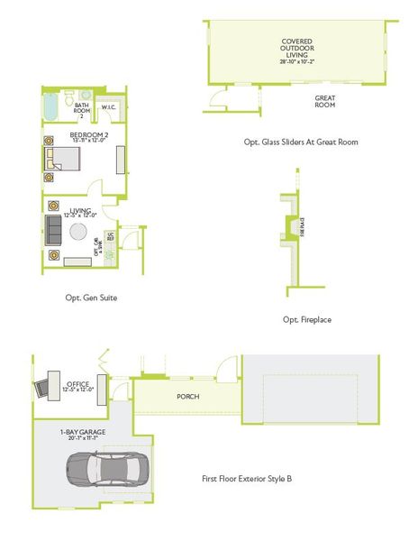 2D floor plan layout for the Altura by Tri Pointe Homes in Noven, Leander, TX (Image 5). 2D floor plan layout for the Altura by Tri Pointe Homes in Noven, Leander, TX (Image 5).