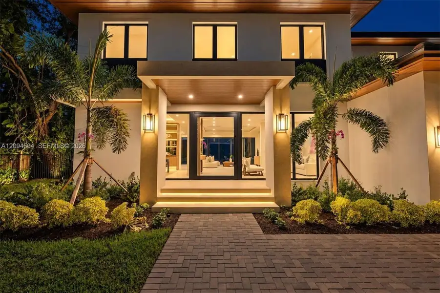Exterior details and patio area of a home in , South Miami (Image 3).
