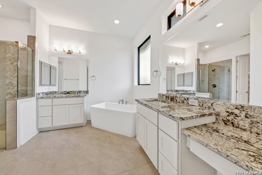 Furnished interior view inside a new home in El Sonido at Campanas, San Antonio (Image 27).