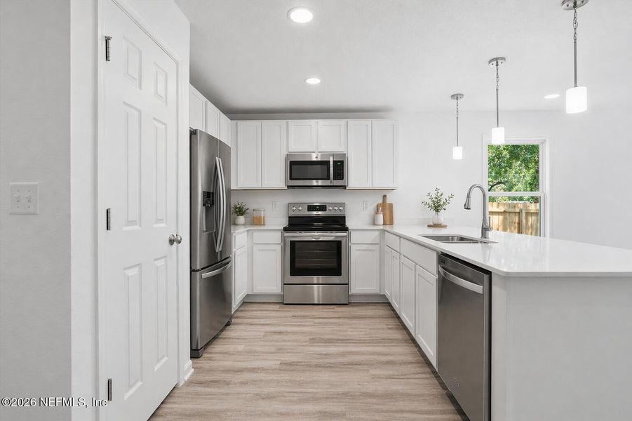 Furnished interior view inside a new home in , Jacksonville (Image 15).