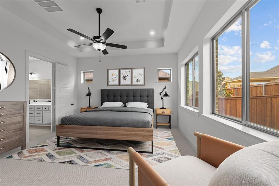 Furnished interior view inside a new home in South Pointe  Cottage Series, Mansfield (Image 6).