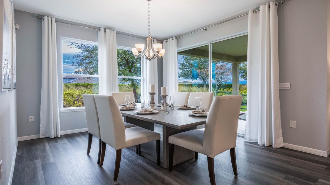 Furnished interior view inside a new home in Harmony West, St. Cloud (Image 5).