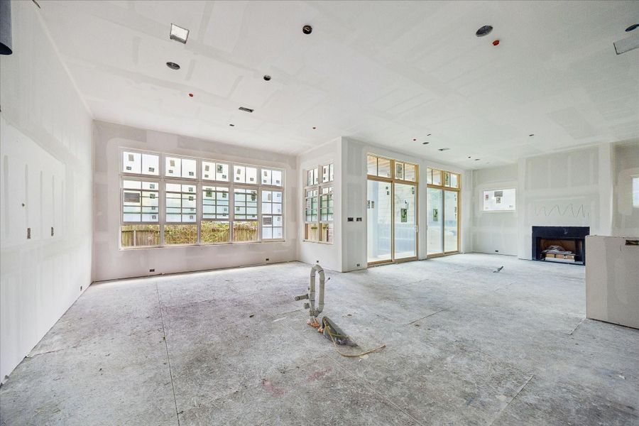 In-progress construction of a new home in , Southside Place, TX (Image 9).