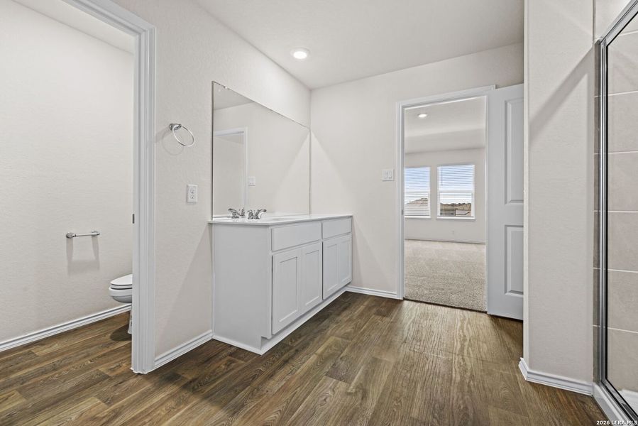 Furnished interior view inside a new home in Redbird Ranch, San Antonio (Image 6).