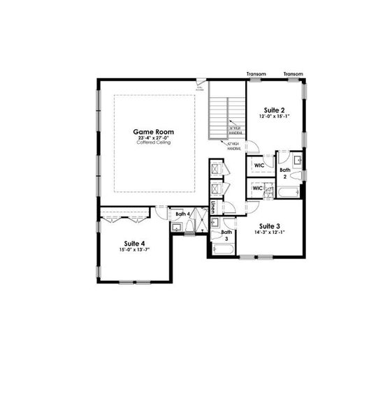 2D floor plan layout of this home in Artistry Palm Beach, Palm Beach Gardens, FL (Image 3).