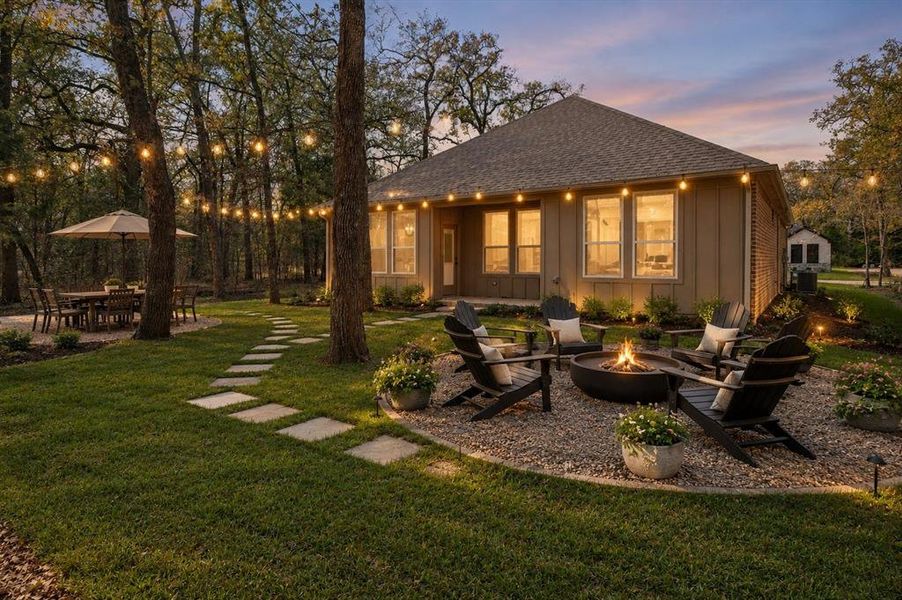 Virtually Staged backyard.