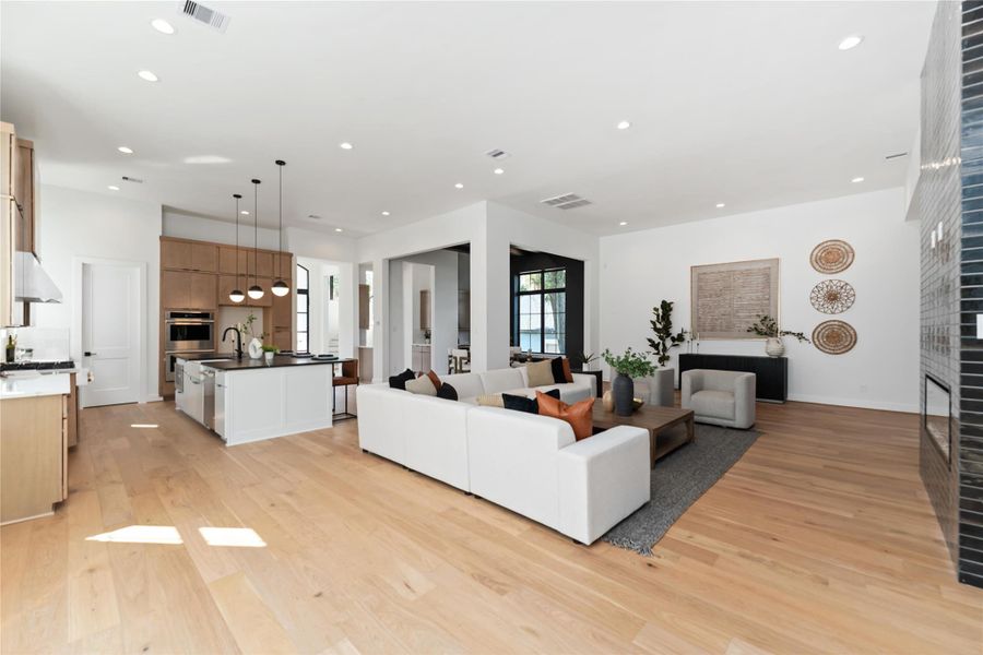 Furnished interior view inside a new home in , Houston (Image 8).