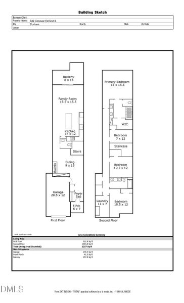 639B Conover Rd - Floor Plan