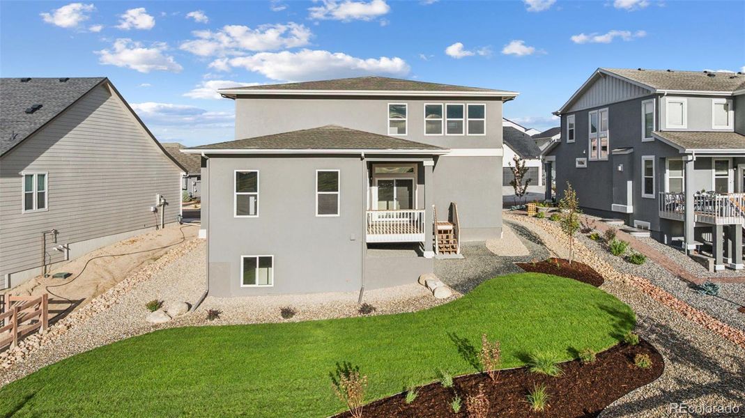 Exterior details and patio area of a home in , Colorado Springs (Image 24). Exterior details and patio area of a home in , Colorado Springs (Image 24).
