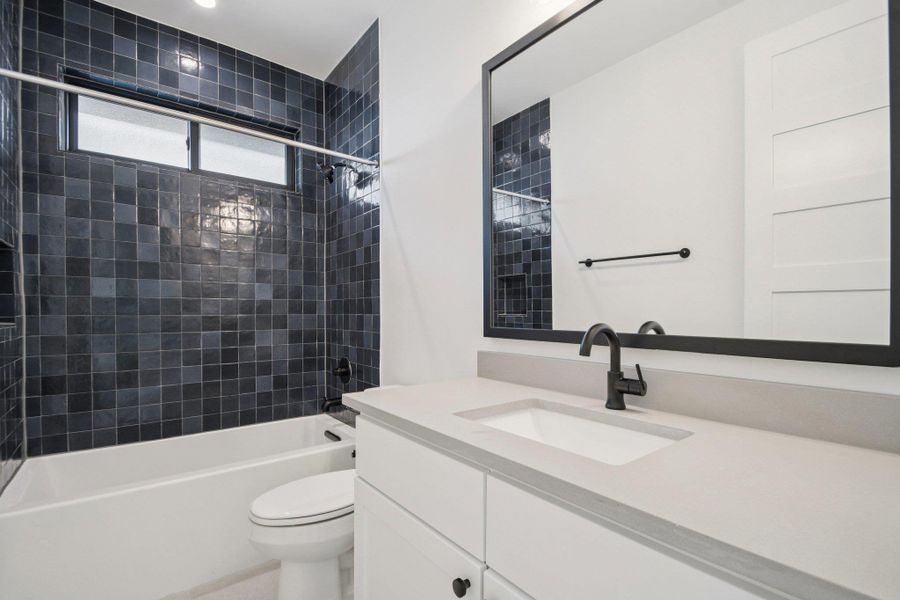 Furnished interior view inside a new home in Milky Way at River Place, Austin (Image 13).