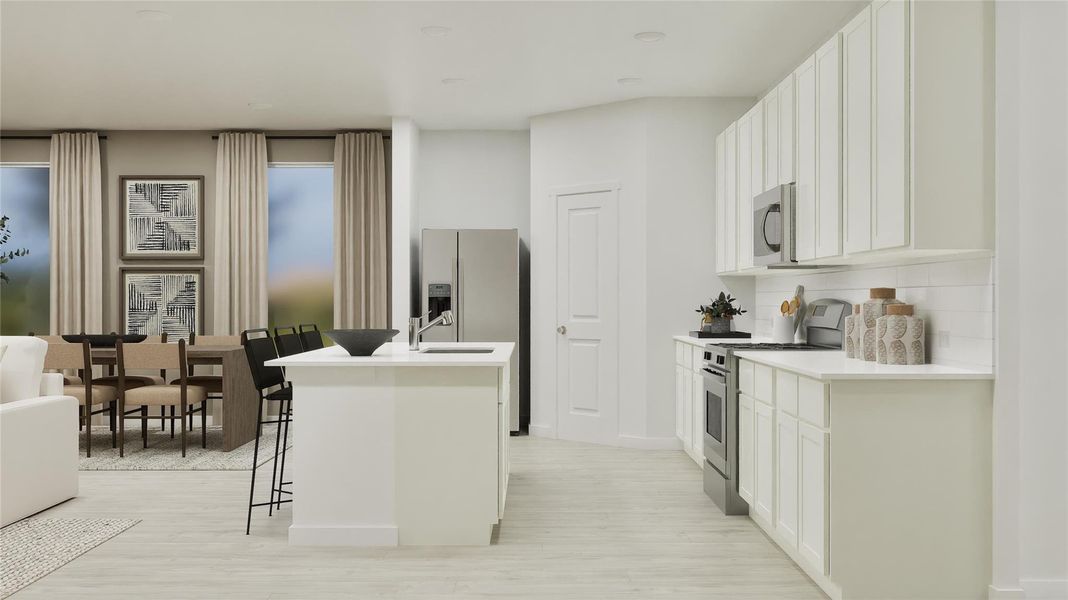 Furnished interior view inside a new home in Thunder Rock, Marble Falls (Image 24).