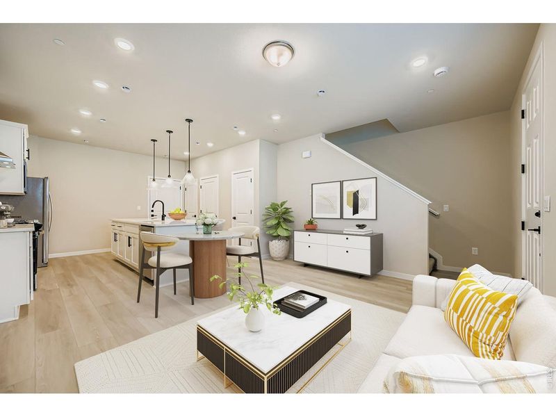 Furnished interior view inside a new home in , Longmont (Image 3).
