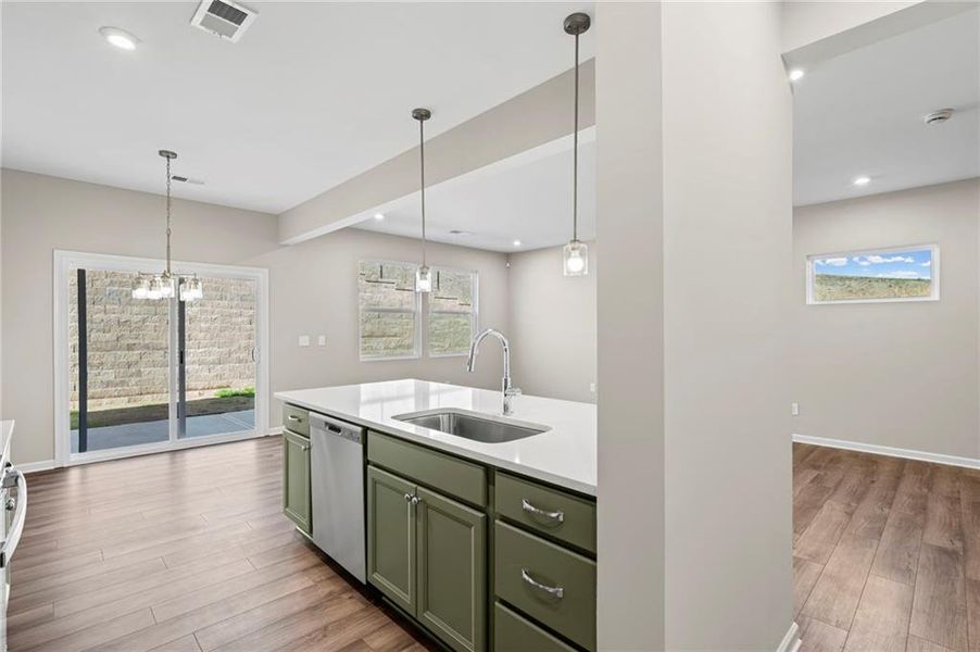Furnished interior view inside a new home in Villas at Gold Creek, Dawsonville (Image 9).