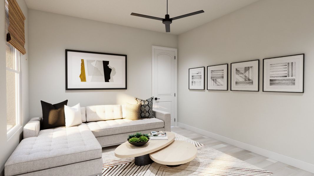 Representative furnished interior of a home built from the Longleaf by Risewell Homes in Country Club Estates, Palm Bay (Image 4).
