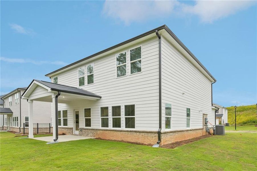 Exterior details and patio area of a home in Preserve at Mountain Creek, Pendergrass (Image 27). Exterior details and patio area of a home in Preserve at Mountain Creek, Pendergrass (Image 27).