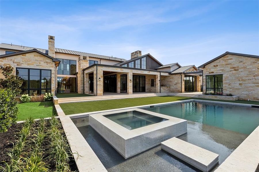 Exterior details and patio area of a home in , Westlake (Image 3).
