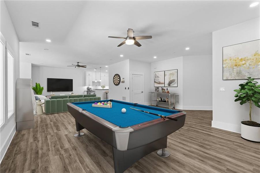 Furnished interior view inside a new home in , Alpharetta (Image 52).