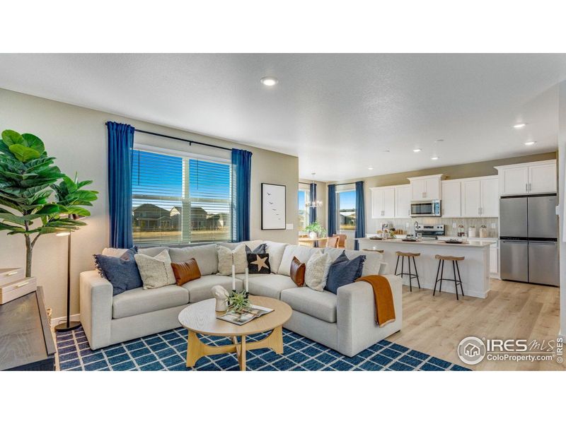 Furnished interior view inside a new home in Prairie Song, Windsor (Image 17).