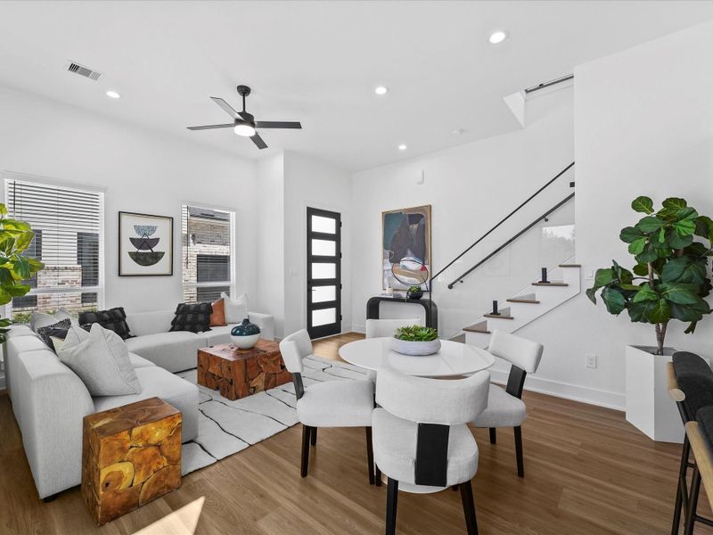 Furnished interior view inside a new home in , Houston (Image 6).