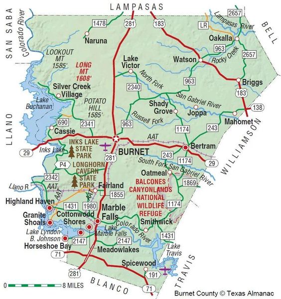 Area Map, close proximity to many Hillcountry amenities and only 10 minutes to Liberty Hill