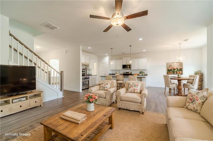 Furnished interior view inside a new home in Alcovy Estates, Monroe (Image 8).