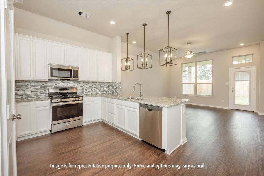Furnished interior view inside a new home in , Brenham (Image 3).