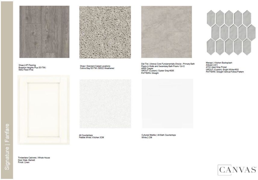 Sample of building materials used in homes in Chandler Run, Tucker (Image 35).