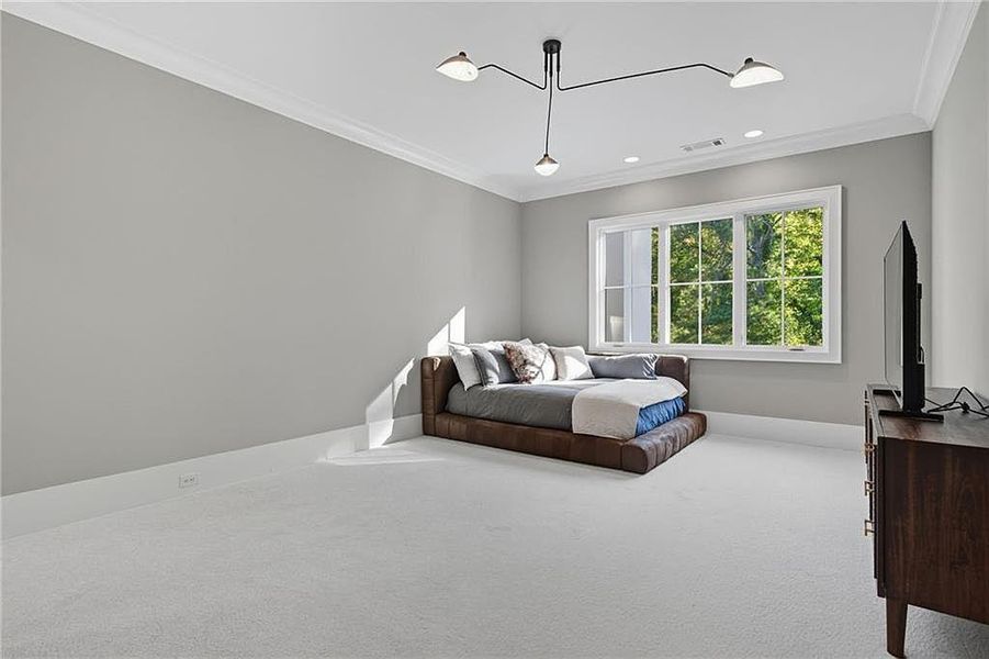 Furnished interior view inside a new home in Crossroads, Alpharetta (Image 40).