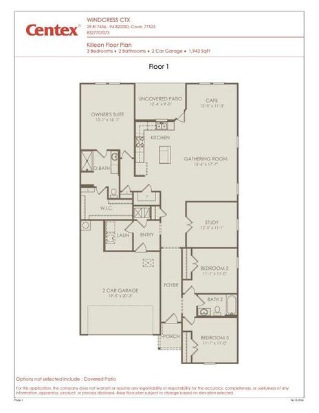 Floor plan Floor plan