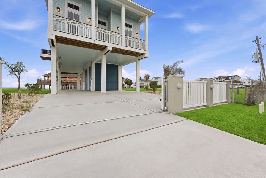 Added security of a personal gated entry.