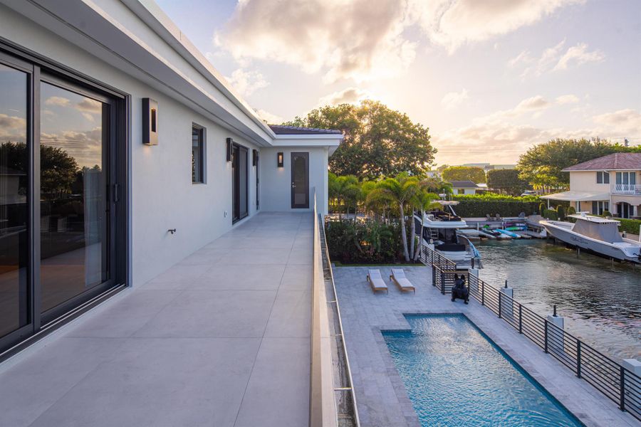 Front exterior of a new home in , Boca Raton, FL, highlighting curb appeal (Image 29). Front exterior of a new home in , Boca Raton, FL, highlighting curb appeal (Image 29).