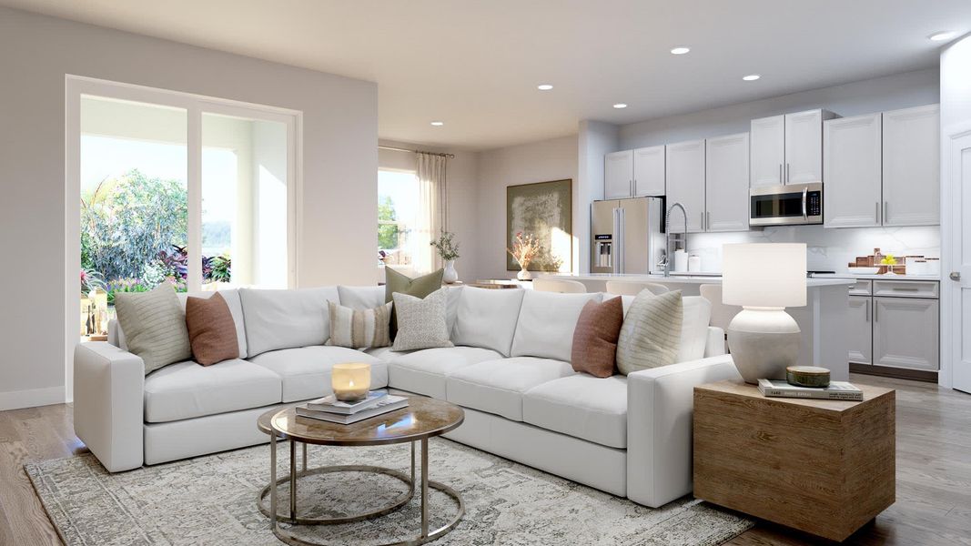 Family Room - Wellington at Brack Ranch in St. Cloud, FL by Landsea Homes
