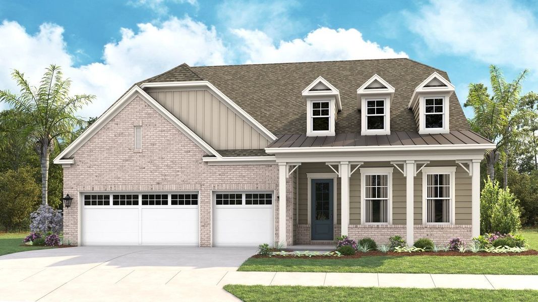 CB-Farmhouse Brick Elevation