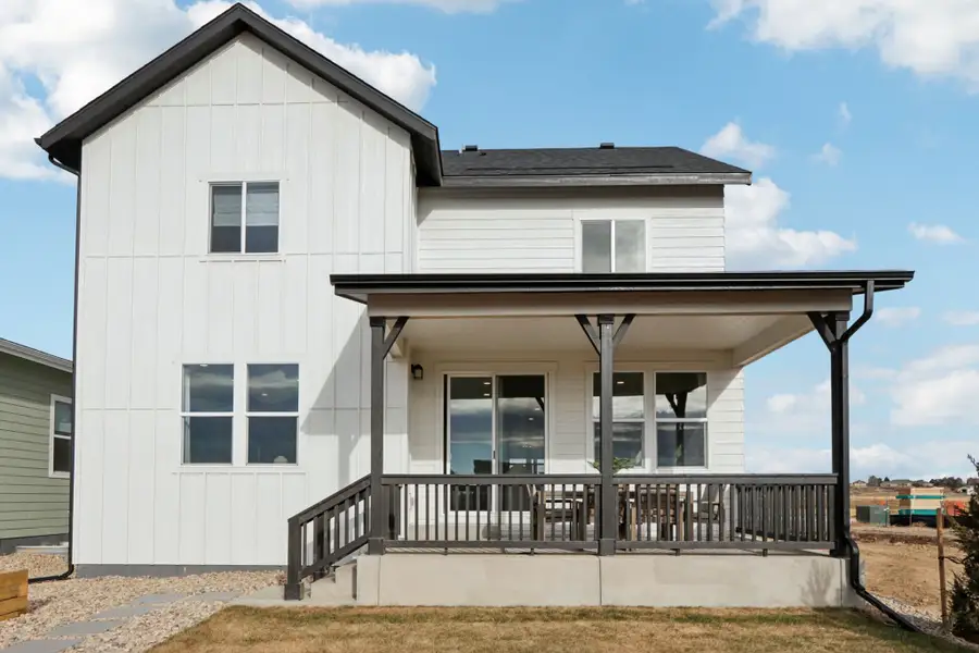 Exterior details and patio area of a home in Trailside, Timnath (Image 3).