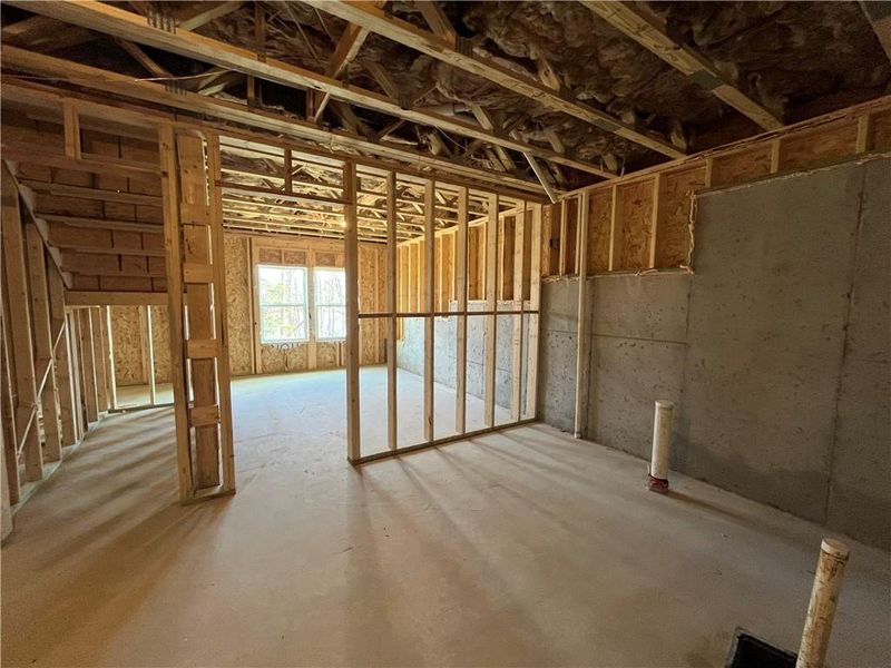 In-progress construction of a new home in East Harbor II at Chestatee, Dawsonville, GA (Image 38).