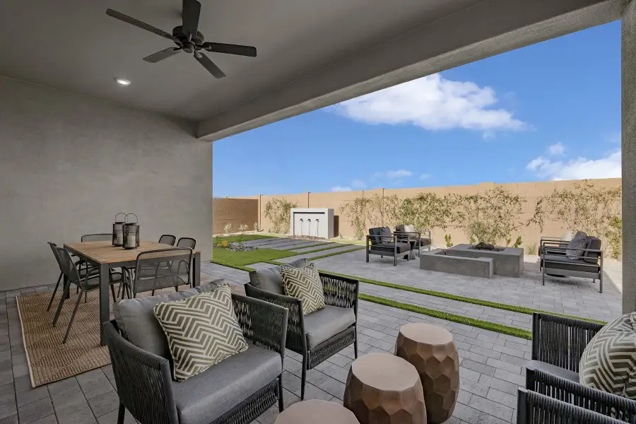 Representative exterior details of a home built from the Garnet by Mattamy Homes in Landmarke, Queen Creek (Image 3).