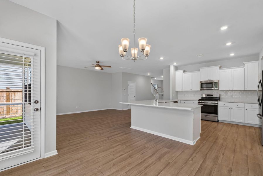 Furnished interior view inside a new home in Sweetgrass at Summers Corner, Summerville (Image 12).