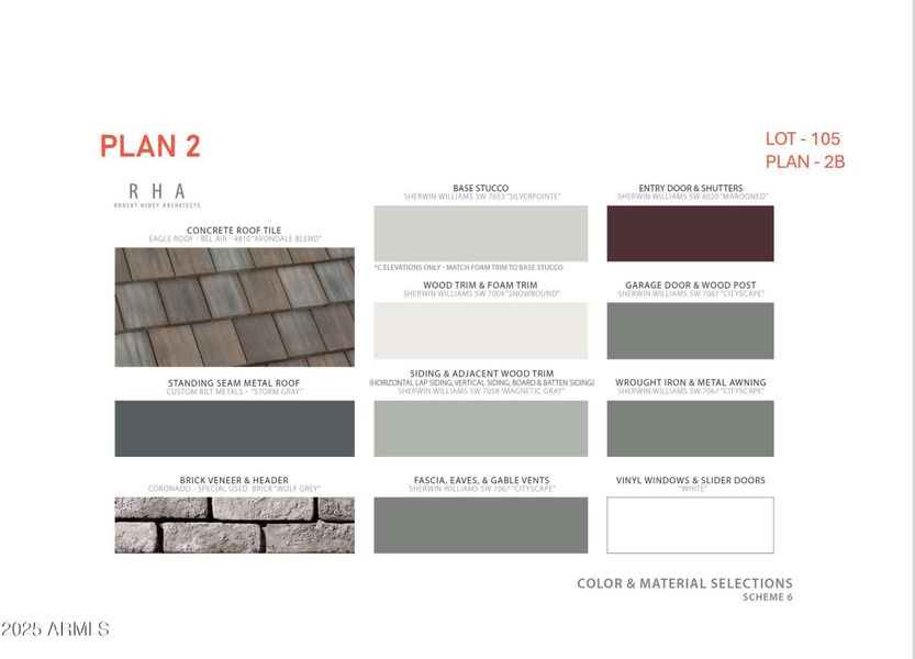 105 mls exterior colors