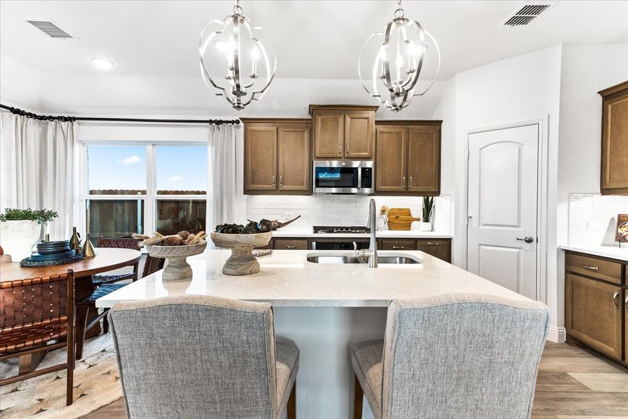 Furnished interior view inside a new home in The Reserve at Spiritas Ranch, Little Elm (Image 4).
