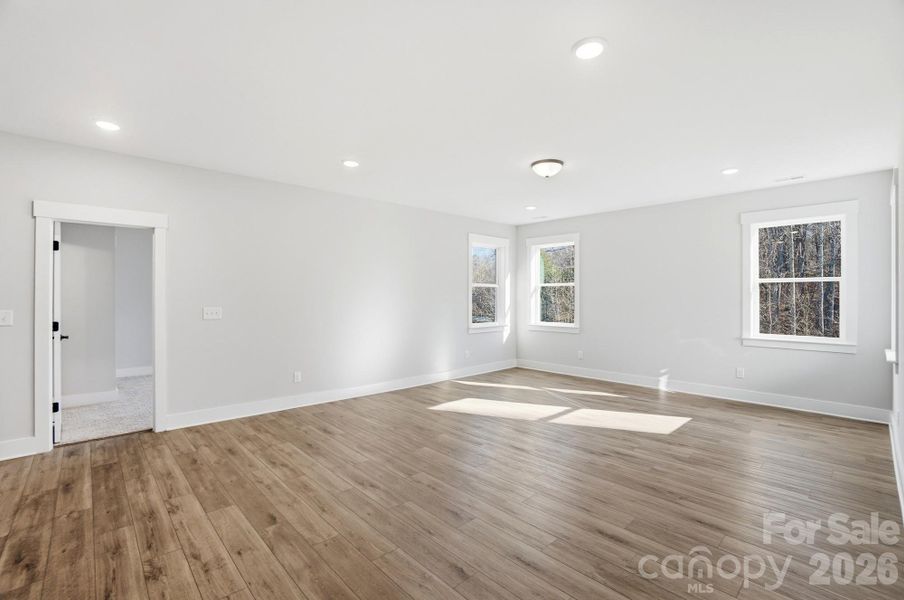 Upstairs loft with EVP flooring
