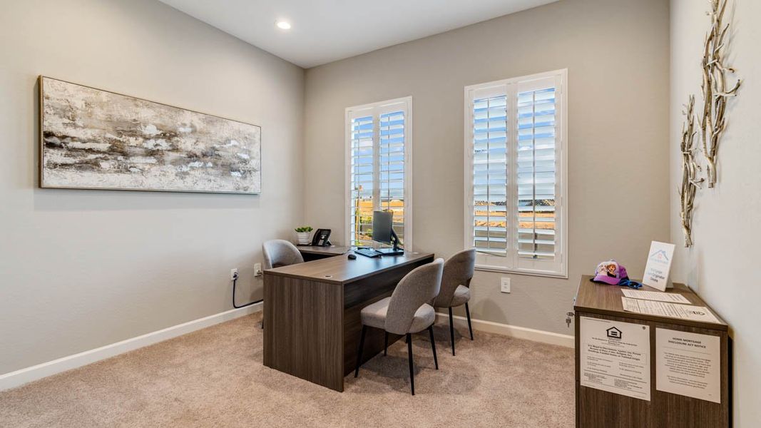Furnished interior view inside a new home in The Ridge at Stone Butte, Phoenix (Image 28).