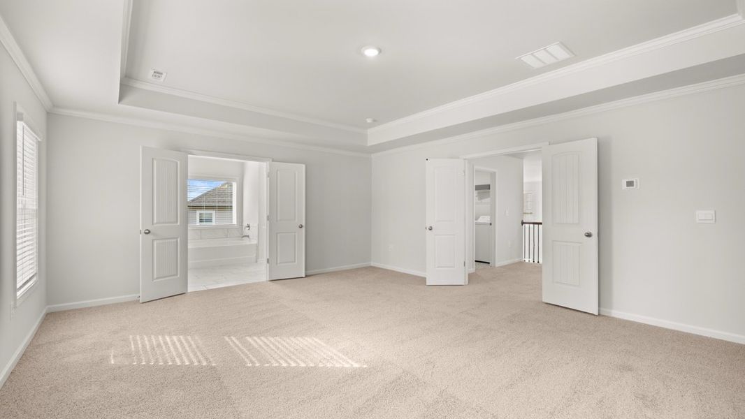 Representative unfurnished interior of a home built from the Westerly by D.R. Horton in Haven Abbey, Cumming (Image 26).