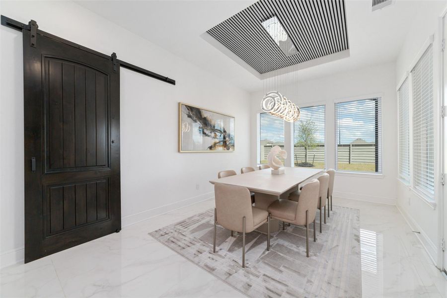 Furnished interior view inside a new home in Pomona 70' - Section 27, Manvel (Image 11).