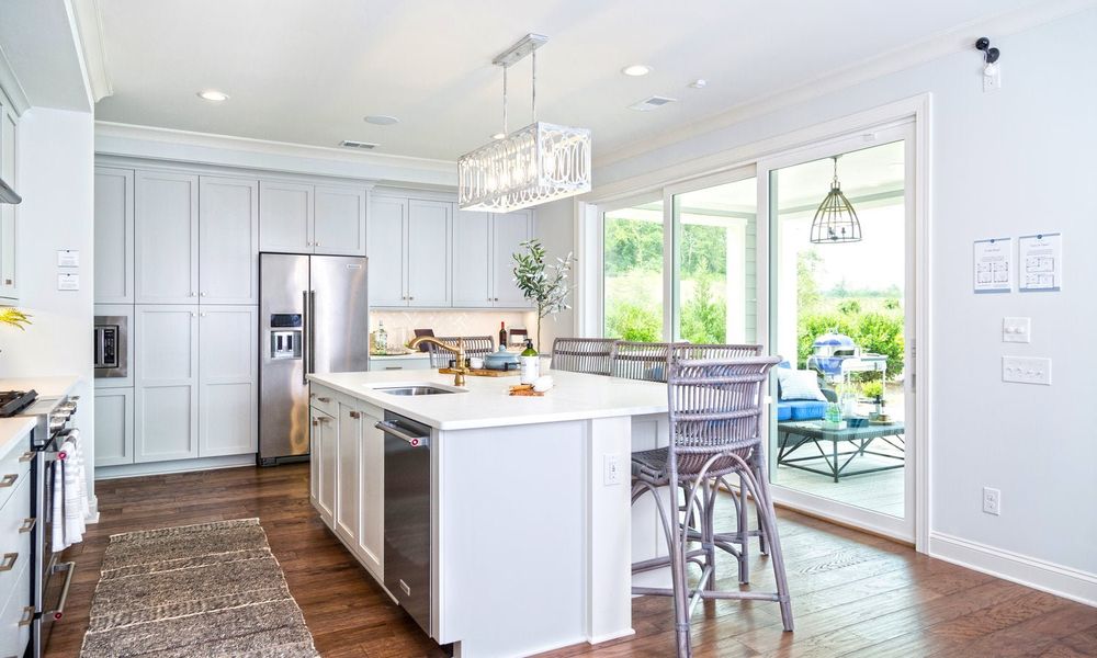 Representative furnished interior of a home built from the Coronado by Classica Homes in Weddington Grove, Weddington (Image 8).